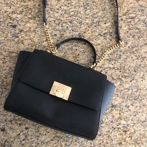 Michael Kors leather black satchel